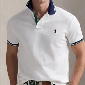 POLO Ralph Lauren Men's Classic Fit Polo Shirt White Cotton Sz XXL NEW